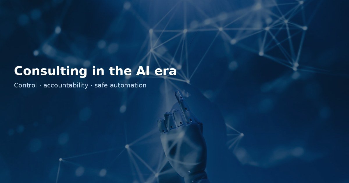 Financial Companies in the AI era: control, accountability and what you can safely automate